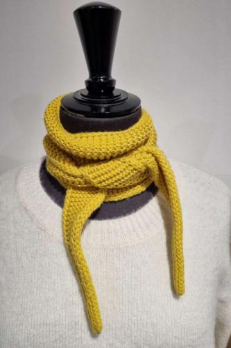 (w) Miniscarf Soffffl mustard