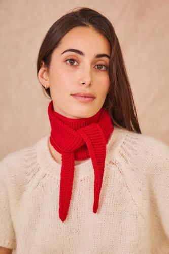 (w) Miniscarf Soffffl red