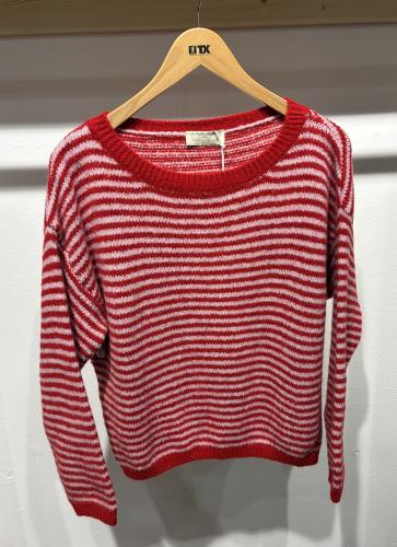 (w) Knit Sweater 526 red/pink