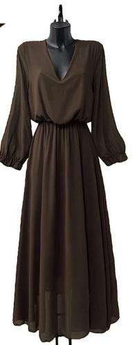 (w) Dress TH24590 chocolate