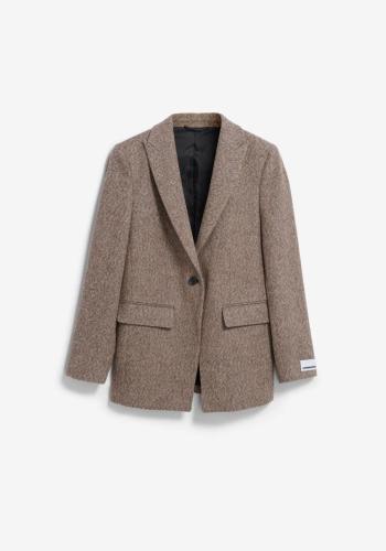 (w) Blazer Armedangels Mikulaa Tweed pure walnut