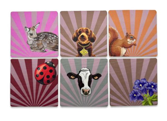 6er Untersetzer Set Escapulario Heimat 