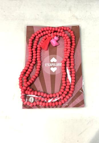 (w) Necklace Escapulario Duck pink