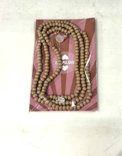 (w) Necklace Escapulario Duck beige