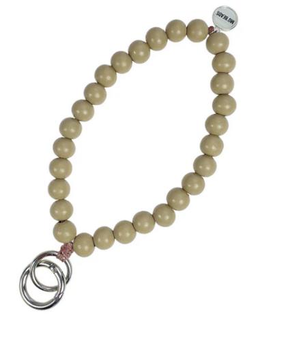 (w) Keychain Escapulario beige