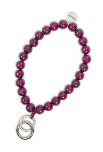 (w) Keychain Escapulario bordeaux