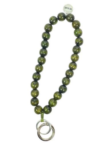 (w) Keychain Escapulario olive