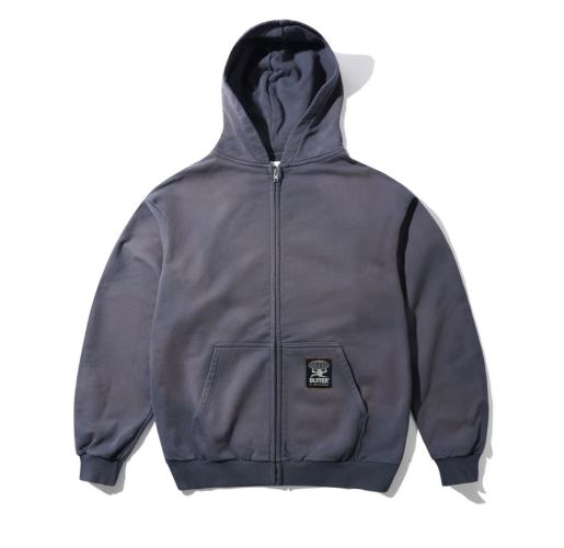 Zip-Hooded Butter Goods Garage faded navy 