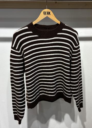 (w) Knit Sweater 25025 brown