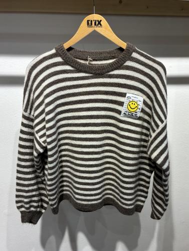 (w) Knit Sweater 21610 brown