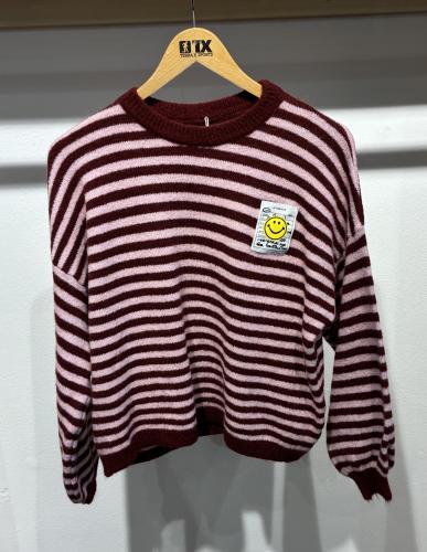 (w) Knit Sweater 21610 bordeaux