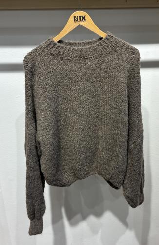 (w) Knit Sweater 0235 taupe