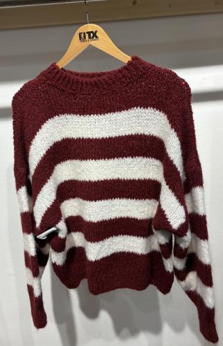 (w) Knit Sweater 3066 bordeaux