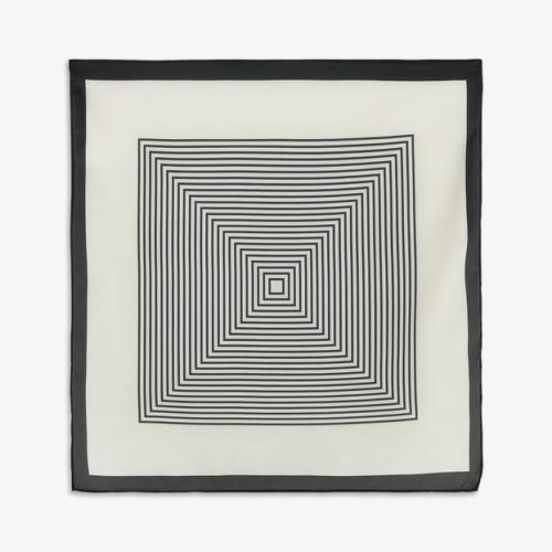 (w) Scarf Sui Ava Classic Patterned white/black