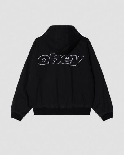 Jacke OBEY Randy black faded wash