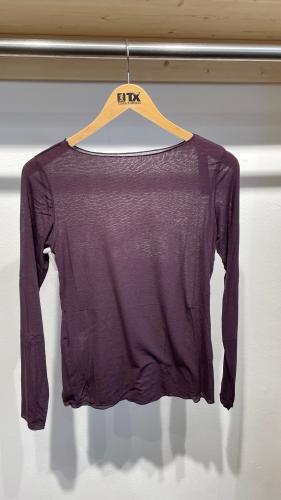 (w) Longsleeve Cashmere 723642 aubergine