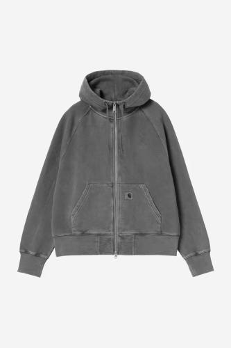 (w) Zip-Hooded Carhartt WIP Torion black grind