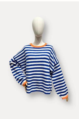 w) Knit Sweater blue