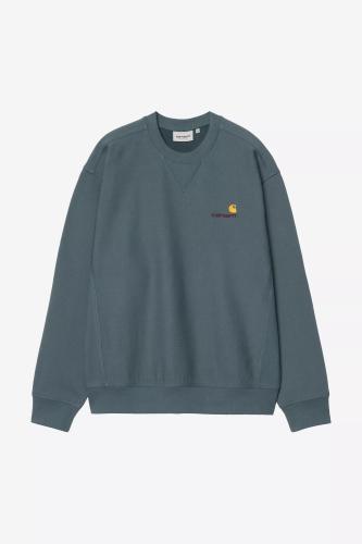 Sweater Carhartt WIP American Script office blue
