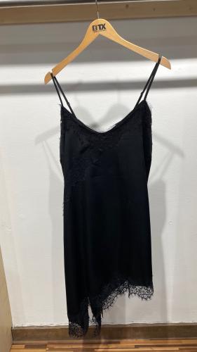 (w) Dress Lace 251093 black oversize