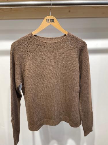 (w) Knit Sweater A6264 brown