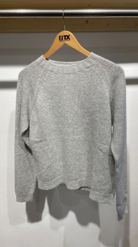 (w) Knit Sweater A6264 grey