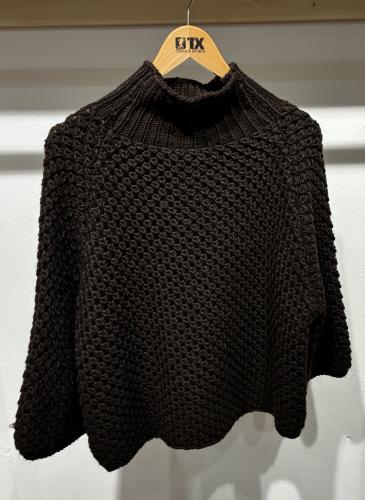 (w) Knit Sweater 90553 brown