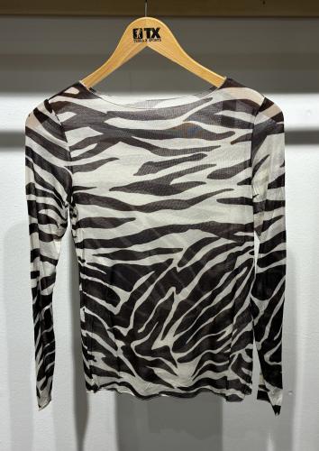 (w) Longsleeve Cashmere 724628 zebra brown