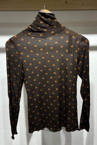 (w) Longsleeve Cashmere 723642 dots brown