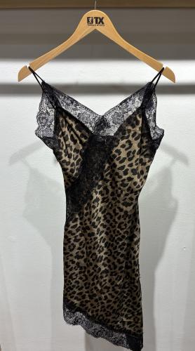 (w) Lace Dress leo brown