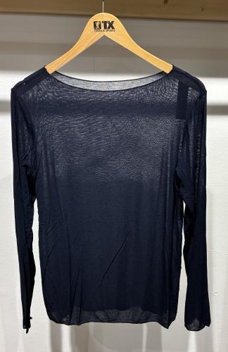 (w) Longsleeve Cashmere 725652 OS navy