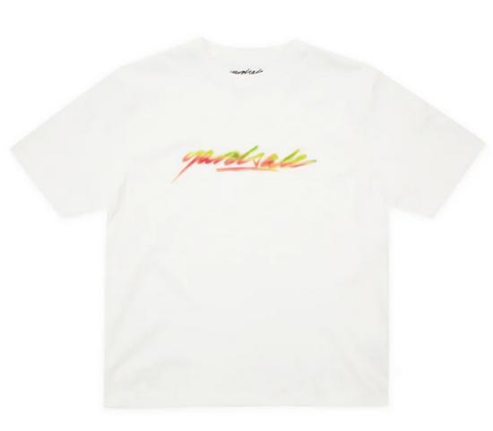 T-Shirt Yardsale XXX Script Spray white