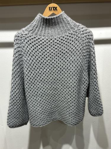(w) Knit Sweater 90553 light grey