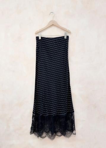 (w) Skirt D7511 Dots black