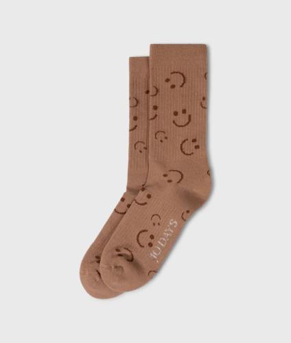 (w) Socks 10DAYS All-Over Smile fudge