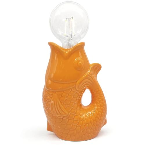 Tischleuchte Fisch orange