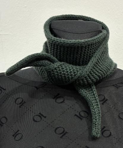 (w) Miniscarf Soffffl darkgreen