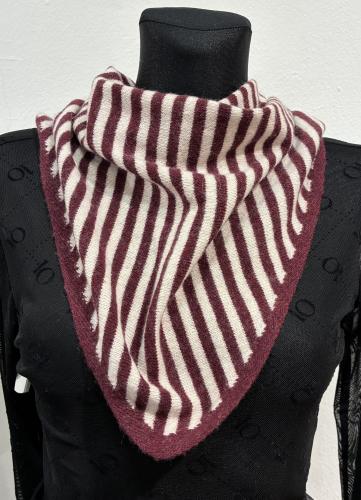 (w) Scarf 25795 bordeuax rose