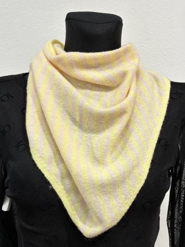 (w) Scarf 25795 pink yellow