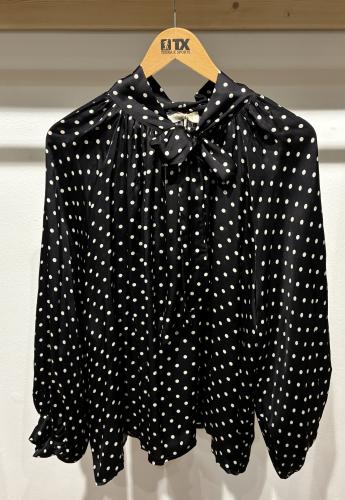 (w) Blouse Dots 92250 black