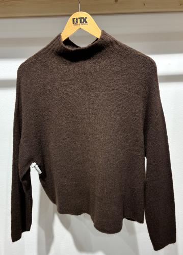 (w) Knit Sweater 62258 chocolate