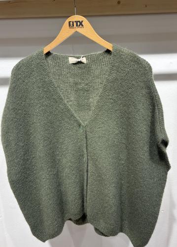 (w) Knit Vest 62328 khaki