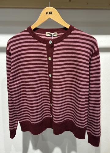 (w) Cardigan Cashmere 62034 bordeaux