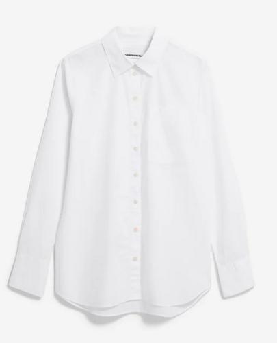 (w) Hemd Armedangels Loose Poplin white