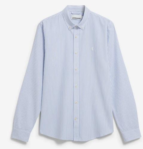 Hemd Armedangels Quaasa Stripe white dark morning