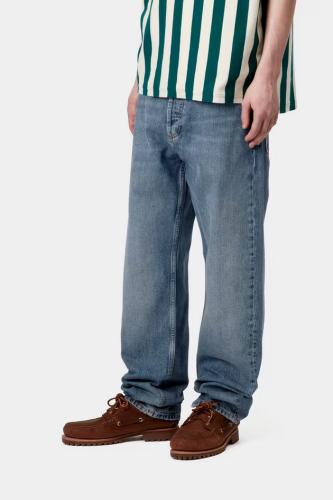 Pant Carhartt WIP Marlow blue worn bleached