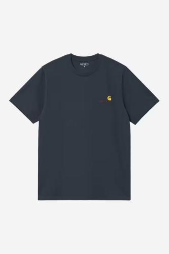 T-Shirt Carhartt WIP American Script deep night