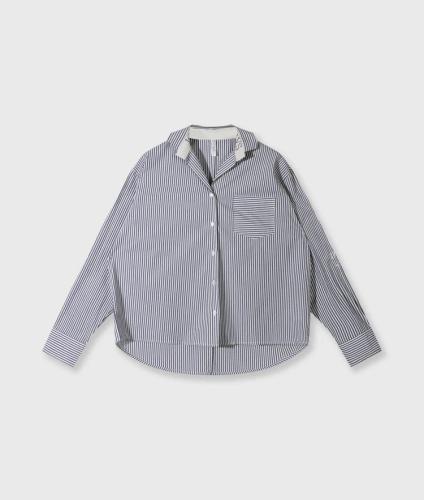 (w) Shirt 10Days Stripes white charcoal
