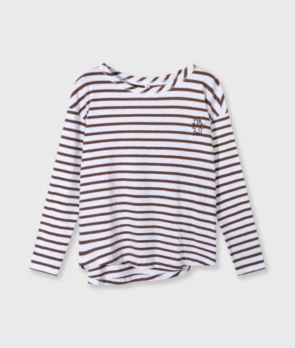 (w) Longsleeve 10Days Stripes white dark truffle