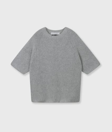 (w) Knit Sweater 10Days Short Sleeve light grap